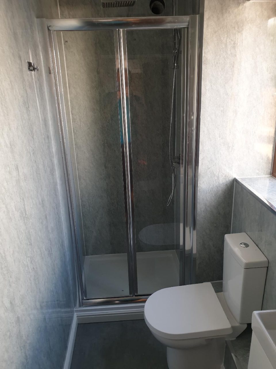 New Bathroom Mrs Wootton in Birmingham Guest Cloak Room Ensuite with Shower